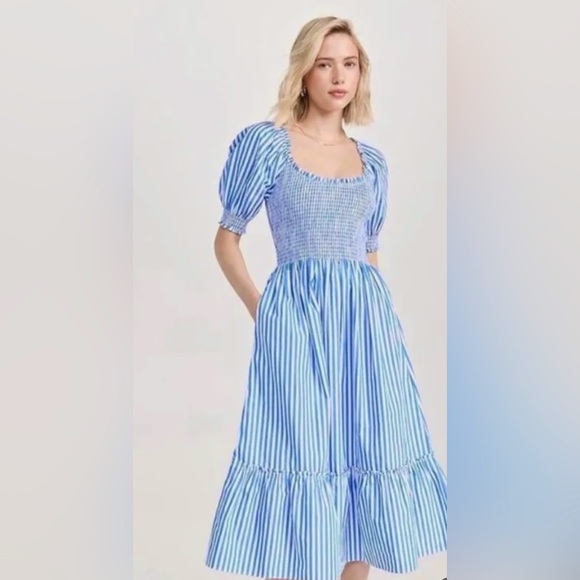 Hill House Dresses & Skirts - Hill House “The Louisa Nap Dress” in light blue stripe